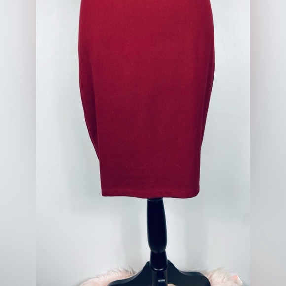 NWT Lush Pitaya maroon strappy bodycon dress size large - Picture 5 of 12